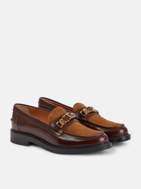 Tod's Leather and suede loafers