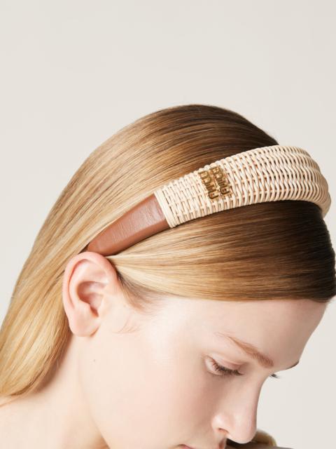 Miu Miu Wicker headband