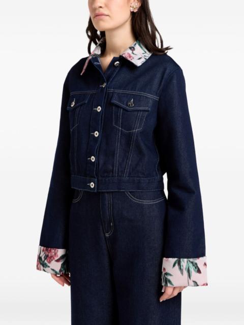 MARQUES’ALMEIDA floral-trim jacket