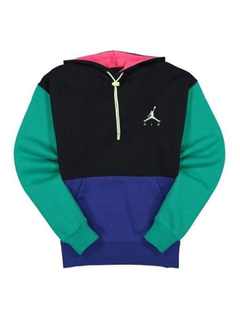 Jordan Air Jordan Small Colorblock Casual Sports Long Sleeves Hoodie Men's Colorblock CK6684-011