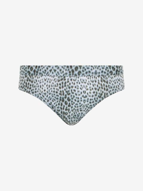 Roberto Cavalli Swim Briefs with Baby Jaguar Print