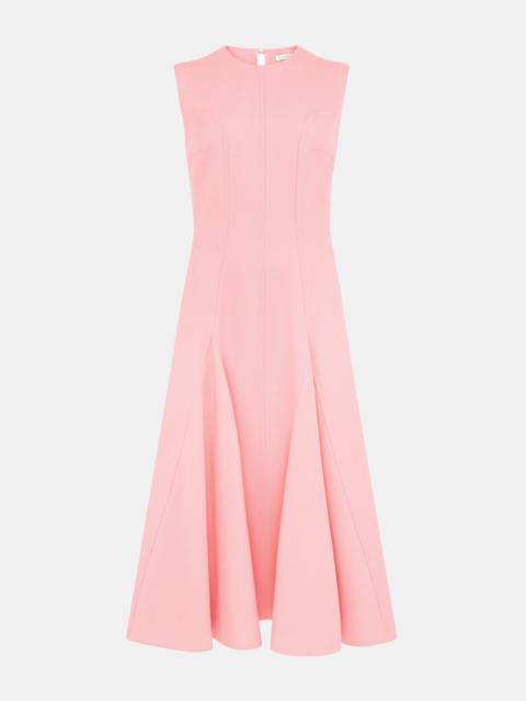 EMILIA WICKSTEAD Benicia Dress In Pink Sorbet Single Wool Crepe