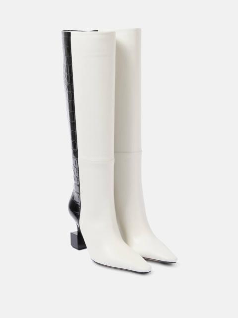 JACQUEMUS Les Bottes Bisou leather knee-high boots