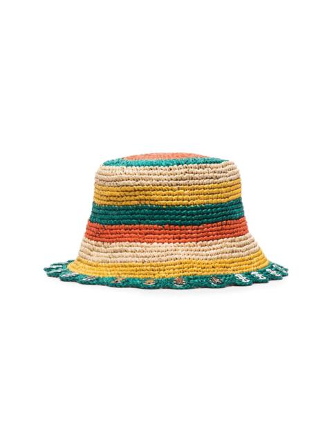 rabanne raffia  straw hat