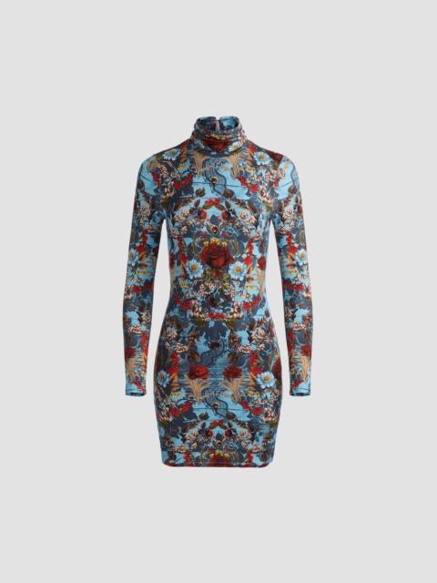 Alice + Olivia Women's Delora Printed Body-Con Mini Dress - Heartstrings Mineral Blue