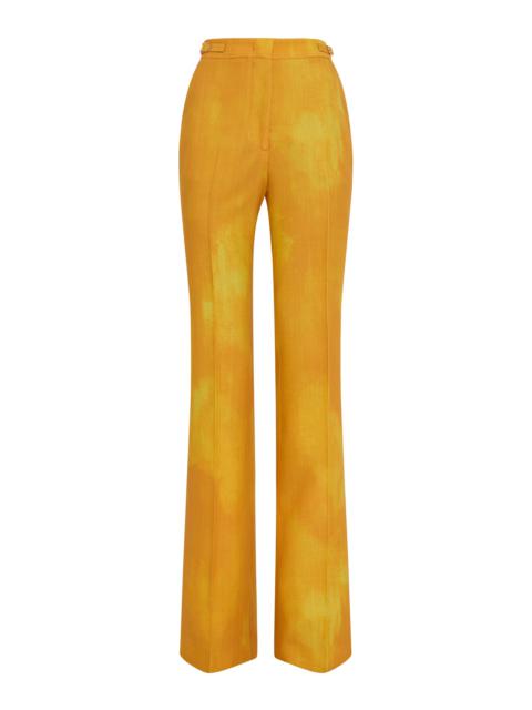 GABRIELA HEARST Vesta Flare Pant in Cadmium Yellow Virgin Wool