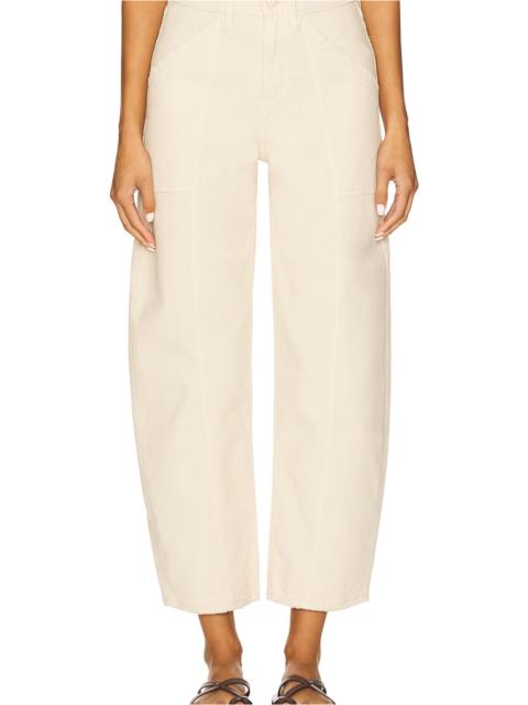 GOOD AMERICAN Canvas Cropped Barrel Pants