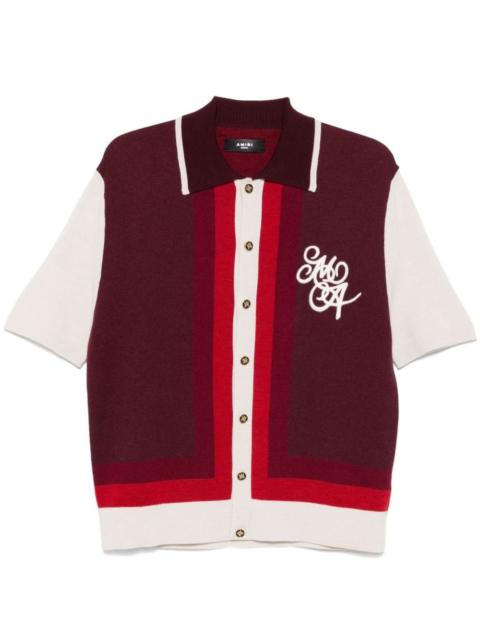 AMIRI logo-embroidered polo shirt