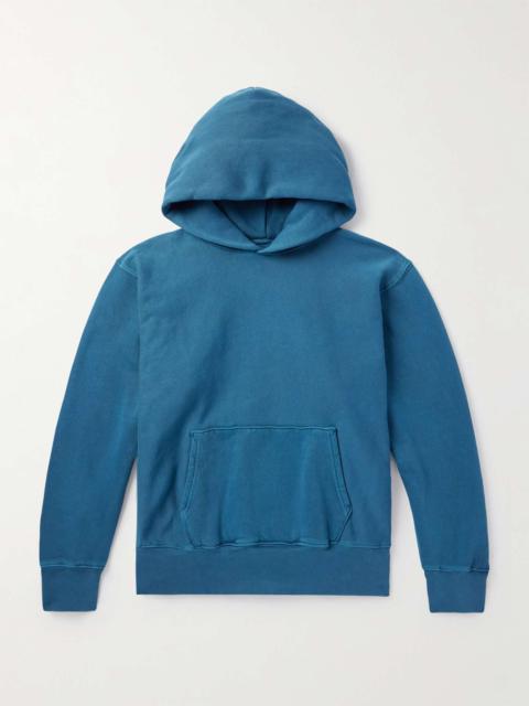 LES TIEN Garment-Dyed Cotton-Jersey Hoodie
