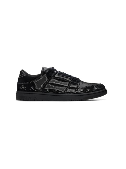 AMIRI Black Western Skel Top Low Sneakers