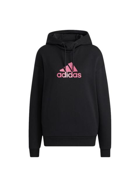 adidas (WMNS) adidas Fi Sweater Hoodies 'Black Pink' HB7362
