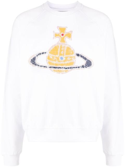 Orb-print cotton sweatshirt