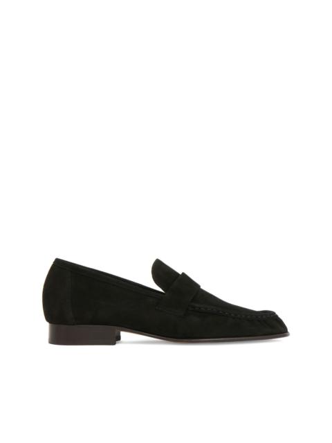 Mansur Gavriel Ruched penny loafers