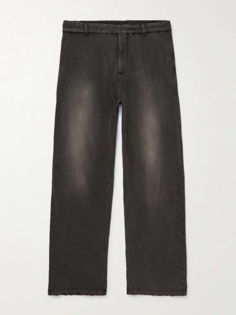 BALENCIAGA Distressed Washed Cotton-Jersey Trousers