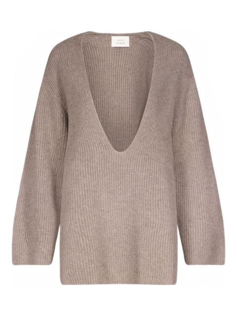 Loulou de Saison Gabe ribbed U neck sweater