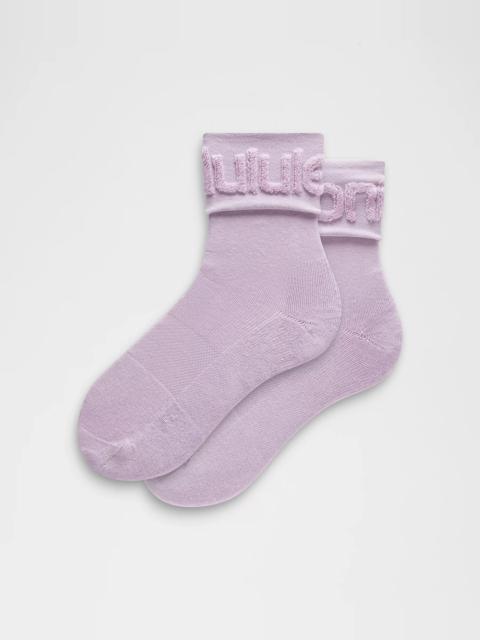 lululemon Unisex Fold-Over Terry Quarter Socks