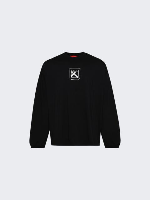 032c Fainting Cross Oversized Longsleeve Washed Black