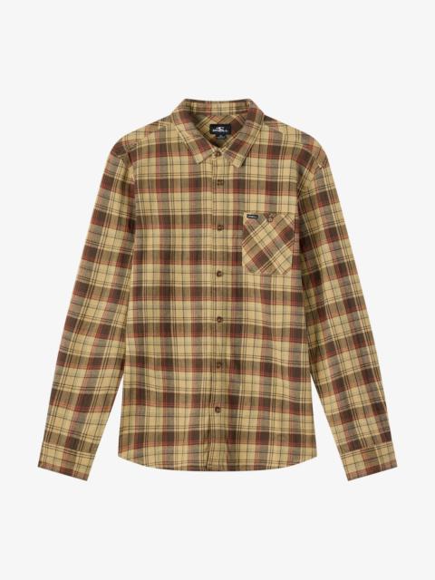 O'Neill Redmond Plaid Flannel Standard Fit Long Sleeve Shirt