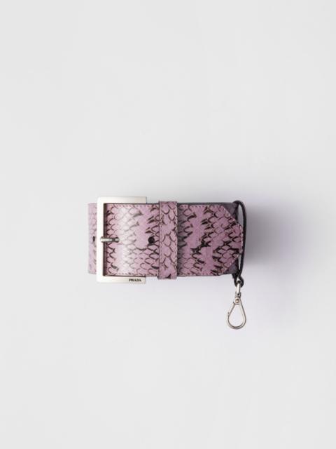 Prada Ayers leather wrist strap
