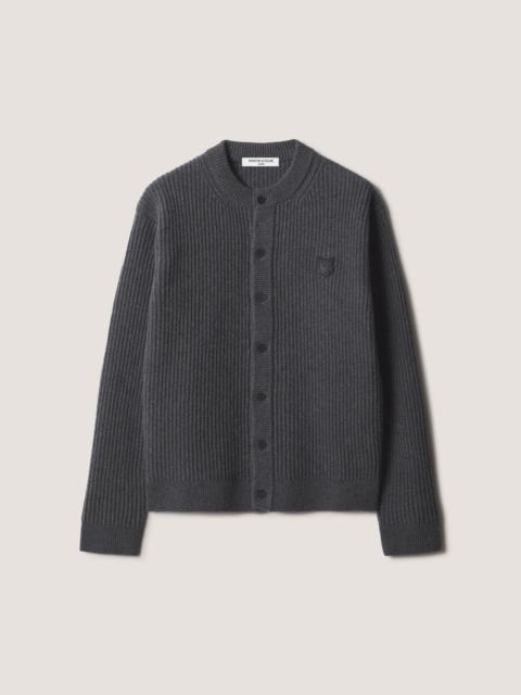 Maison Kitsuné FOX HEAD RIBBED REGULAR CARDIGAN