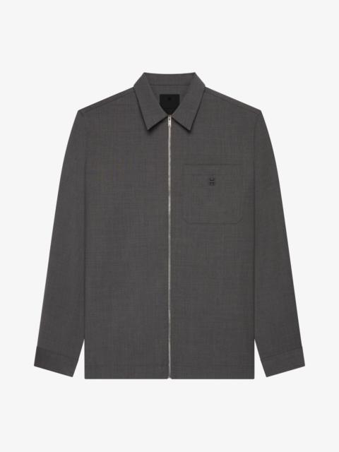 Givenchy ZIPPED SHIRT IN WOOL