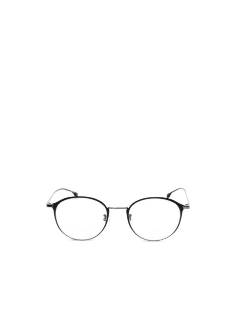 BOSS round-frame titanium glasses