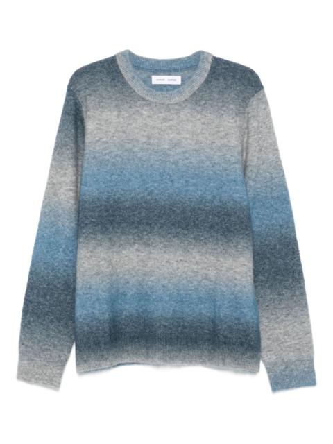SAMSØE SAMSØE ombre crew-neck sweater