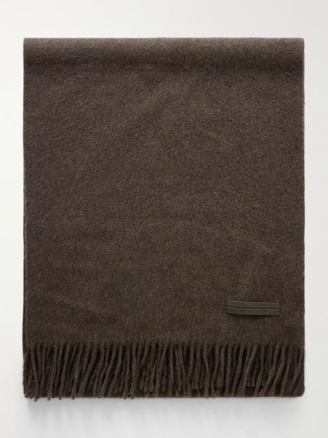 ZEGNA Oasi Fringed Cashmere Scarf Brown
