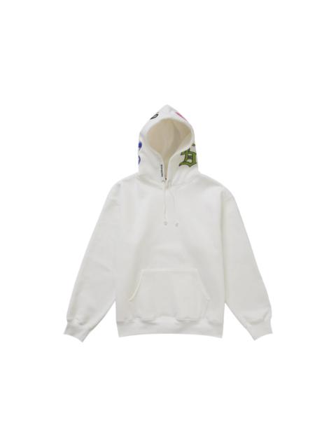 Supreme Multi S Logo Hooded Sweatshirt White