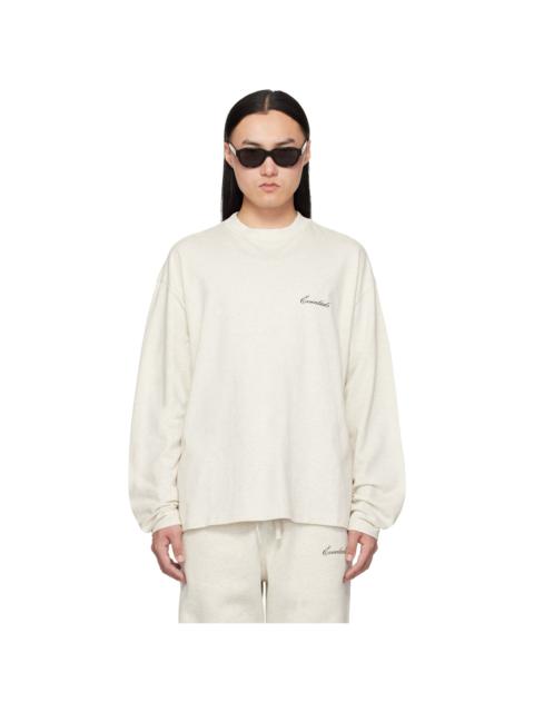 ESSENTIALS Off-White Classic Fit Long Sleeve T-shirt