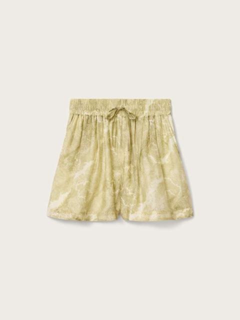 ALLSAINTS ISLA HIGH WAIST PRINTED SHORTS