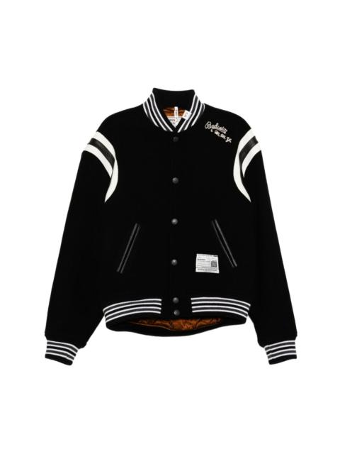Maison MIHARAYASUHIRO LOGO-EMBROIDERED BOMBER JACKET