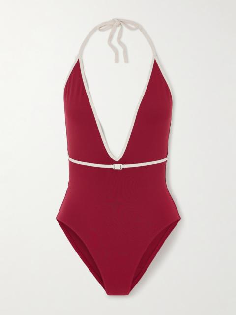 ERES Reinette Loulou Belted Halterneck Swimsuit