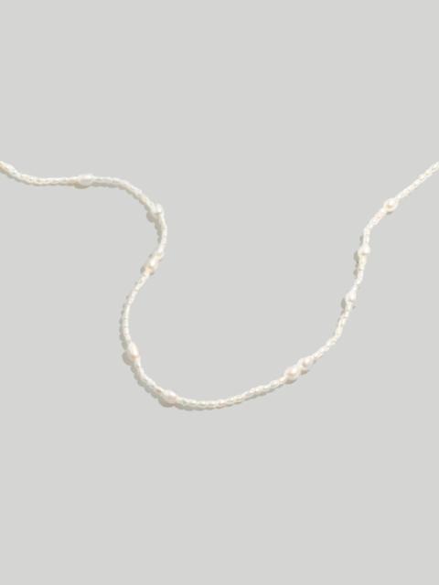 Madewell Mixed Pearl Beaded Choker Necklace