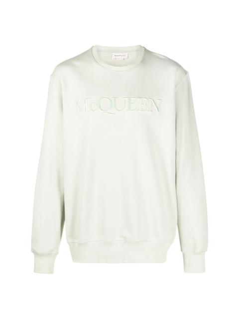 logo-embroidered sweatshirt