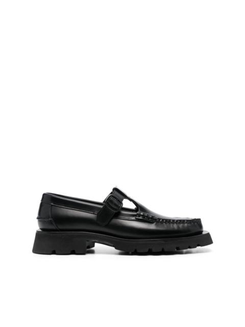 HEREU Alber T-bar leather loafers