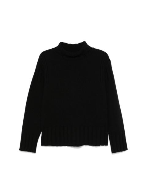 long-sleeve high-neck sweater