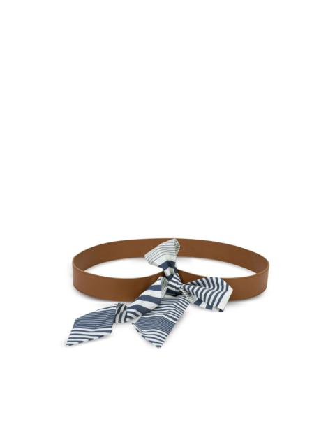 Loro Piana Olina striped belt