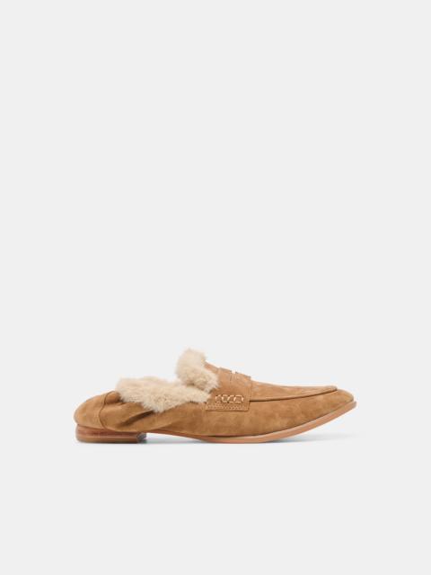 dolce vita CLOEY PLUSH LOAFERS LT BROWN SUEDE