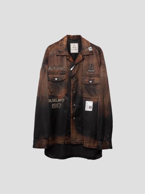 Maison MIHARAYASUHIRO BLEACHED C/R SHIRT