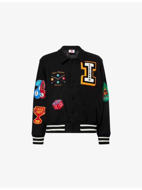 ICECREAM Trick Shot Varsity Brushed Fleece Jacket