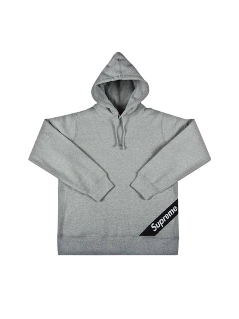 Supreme Corner Label Hooded Sweatshirt 'Heather Grey'