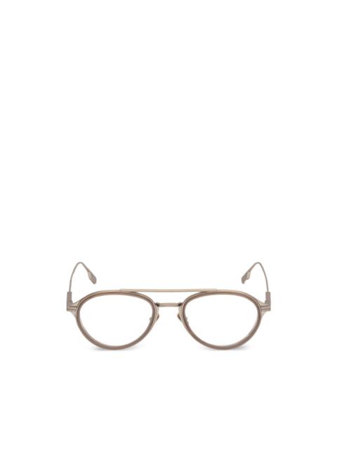 ZEGNA double-bridge glasses
