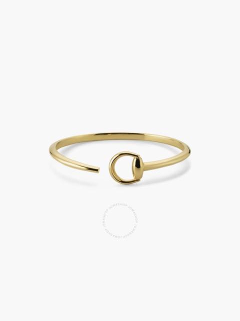Gucci Horsebit Cuff Bracelet in 18K Yellow Gold Size 17 - YBA795810001