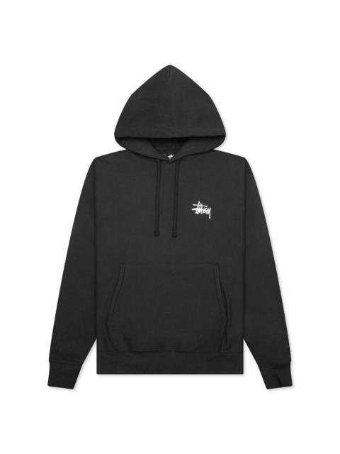 BASIC STUSSY HOODIE - BLACK