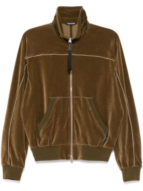 TOM FORD VELOUR ZIP THROUGH