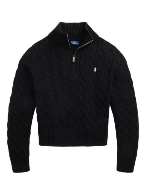 Polo Ralph Lauren cable-knit half-zip sweater