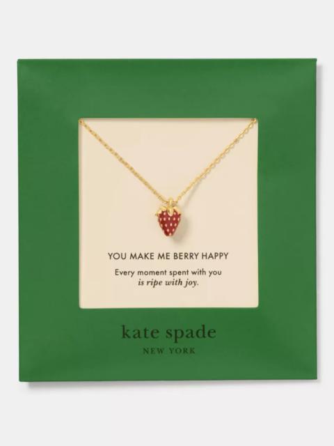 kate spade Gifting You Make Me Berry Happy Pendant