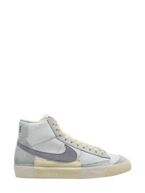 Blazer Mid Pro Club Sneaker in White/Cement Grey/Platinum