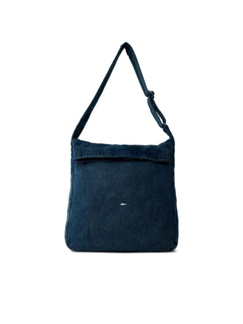Our Legacy fold-over denim messenger bag